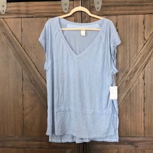 Free People Voyage Drapes Tiered Tee